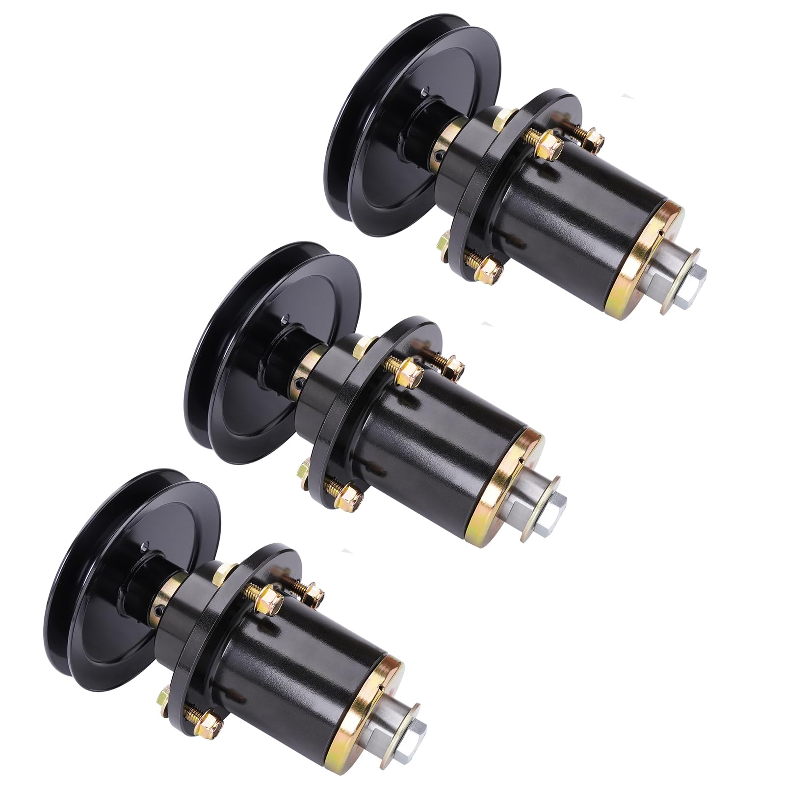 Paquete de 3 unidades 037-6015-00 037-6015-50 conjunto de husillo con polea 033-6004-00 para Ba d Boy CZT ZT Elite, cubierta de 60 pulgadas