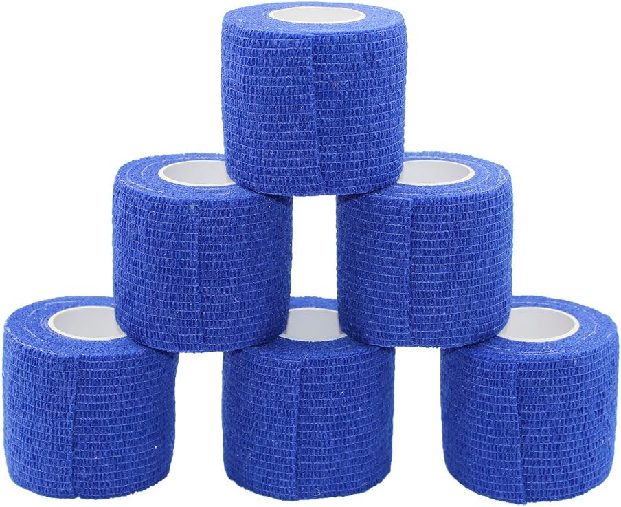 Cohesive Bandage (5cm 6Rolls, Dark Blue)