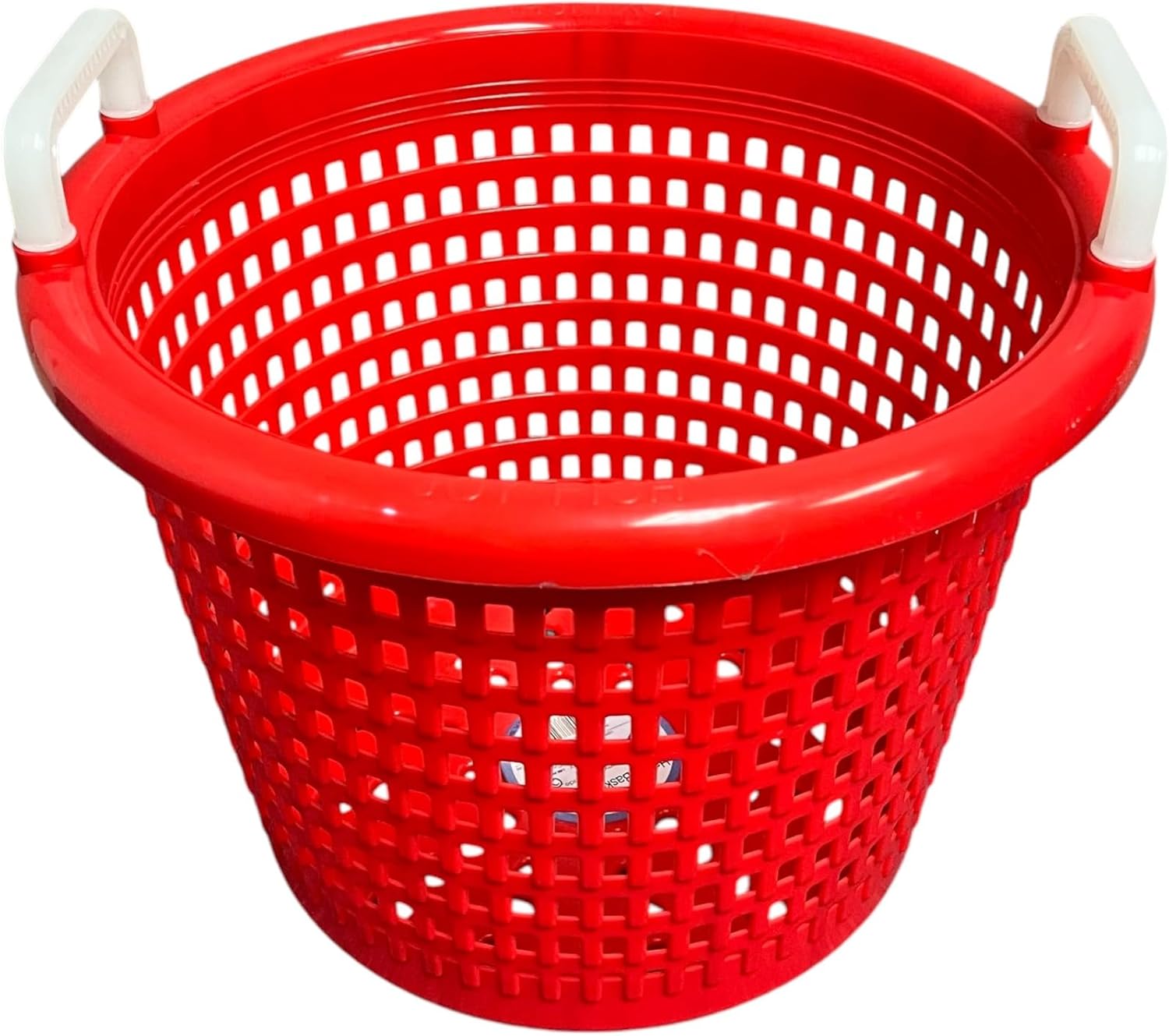 LEE FISHER SPORTS FISH BASKET- Handy RED Basket for Fishing, Laundry, All Purpose Basket-heavy duty, hold up 40 lbs, can take hot and cold condition, used by commercial fishermen for decades.