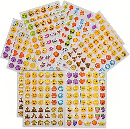 Rhode Island Novelty 7.5" Emoticon Stickers