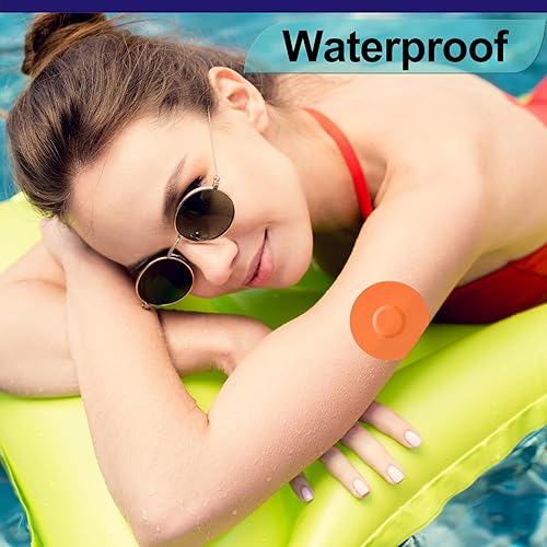 Miniatura 2 de Libre - Paquete de 20 cubiertas de sensores impermeables CGM adhesivos para Libre3, flexibles y transpirables para cintas de 14 días, sin agujero en