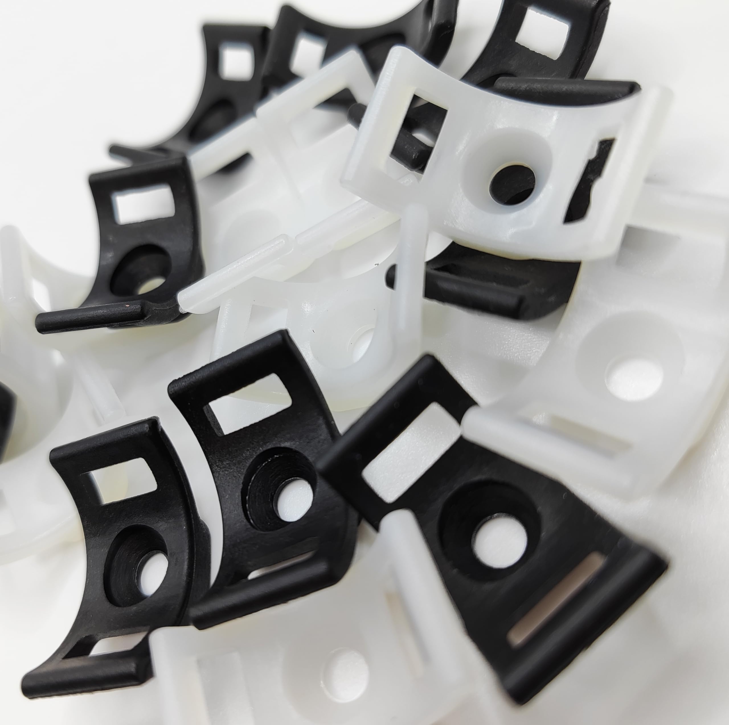 Gabex® 100 - 1000 pezzi per fascette stringicavi, base a vite per fascette (1000 pezzi, bianco)