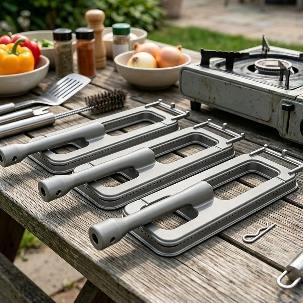 Brûleur BBQ Acier 304 15.8" Distribution Chaleur Brûleur BBQ(1pc)