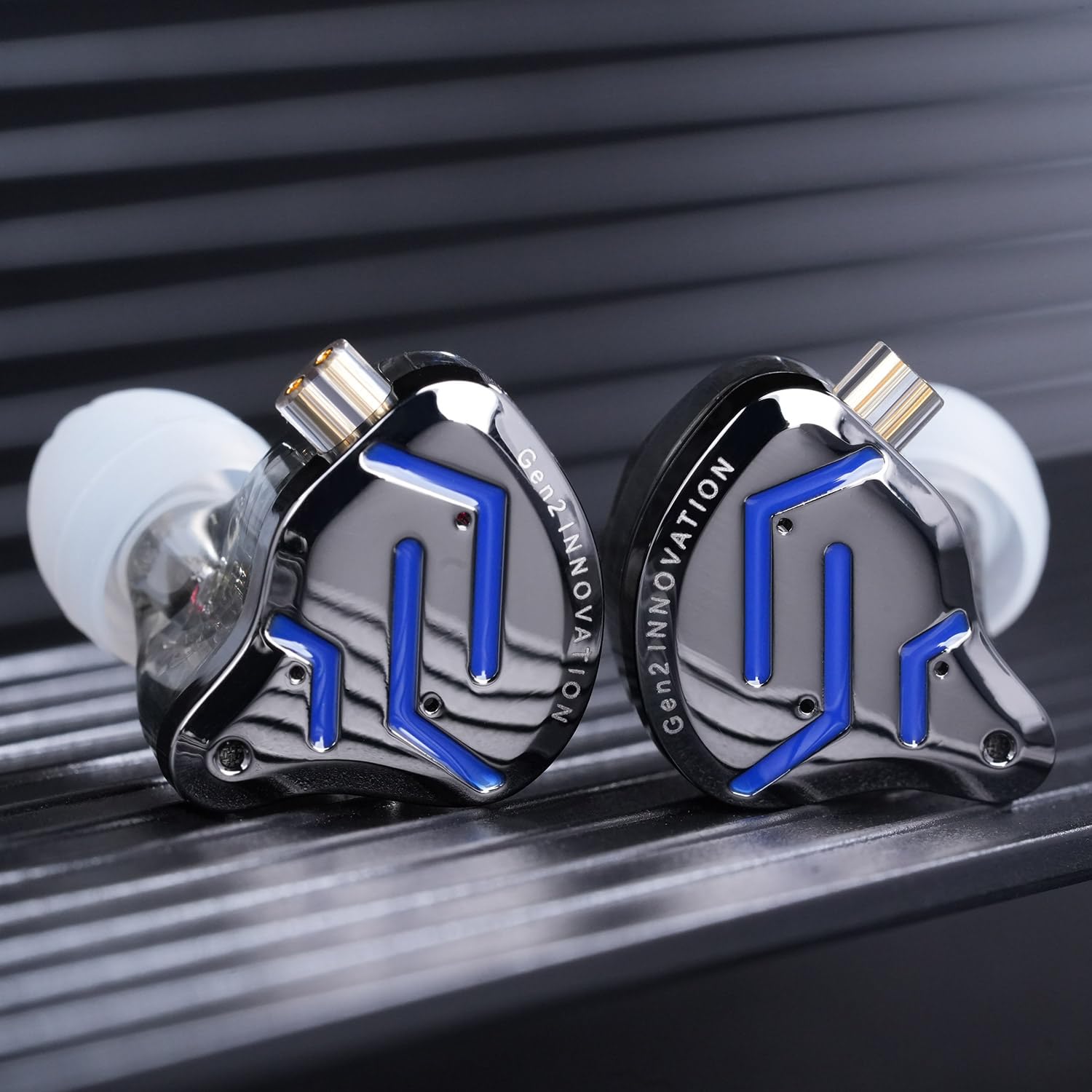 Yinyoo KZ ZSN Pro 2 monitores intraurales, Auriculares con Cable KZ con Controladores híbridos 1ba 1dd, Auriculares intrauditivos de Alta fidelidad para músicos con Cable sin enredos para Juegos