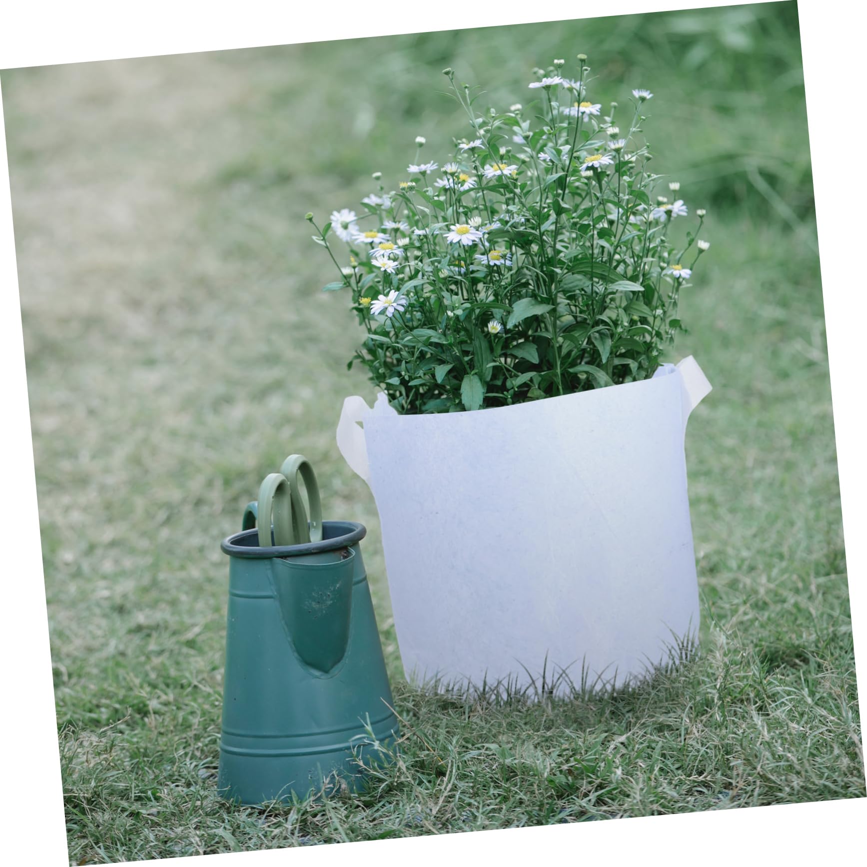 VANZACK 10 Bolsas de Cultivo de Tela No Tejida de Color para Viveros, Macetas Redondas para Frutas y Verduras, Diseño Práctico para Agricultura y Cultivo