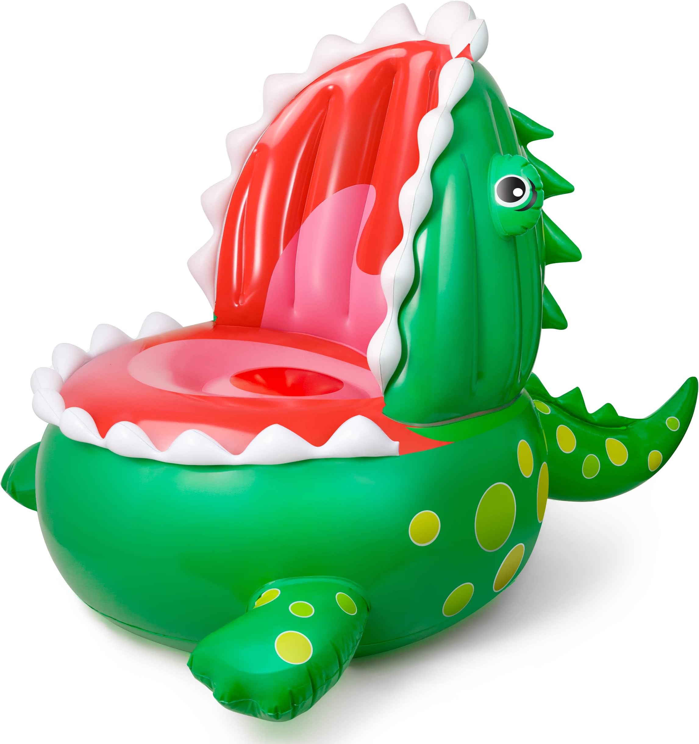 BravoStar Inflatable Dinosaur Kids Chair, Toddler Chair for Boys Girls Large Blow Up Sofa, Portable & Comfortable for Outdoor, Bedroom (T-Rex ver.)