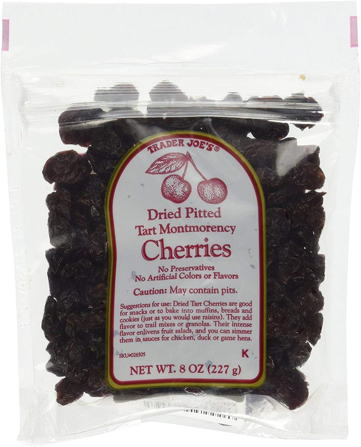 Organic Dried Tart Cherries Unsweetened (NOTHING ADDED