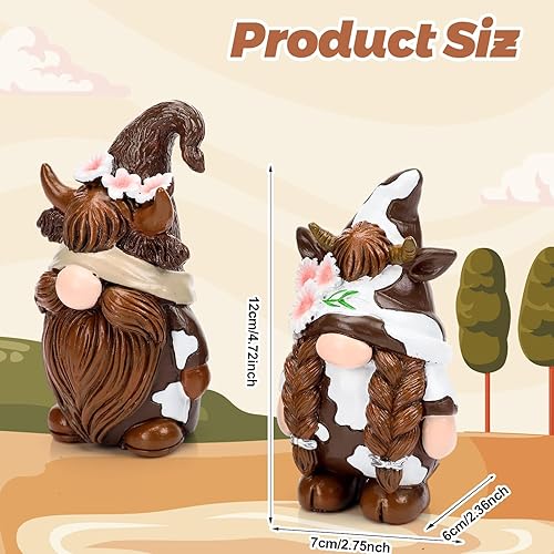 Miniatura 10 de Shappy 2 piezas de gnomos de lavanda, decoración de gnomos morados para el hogar, regalos de gnomos de lavanda, adornos de gnomo de mesa, adornos de