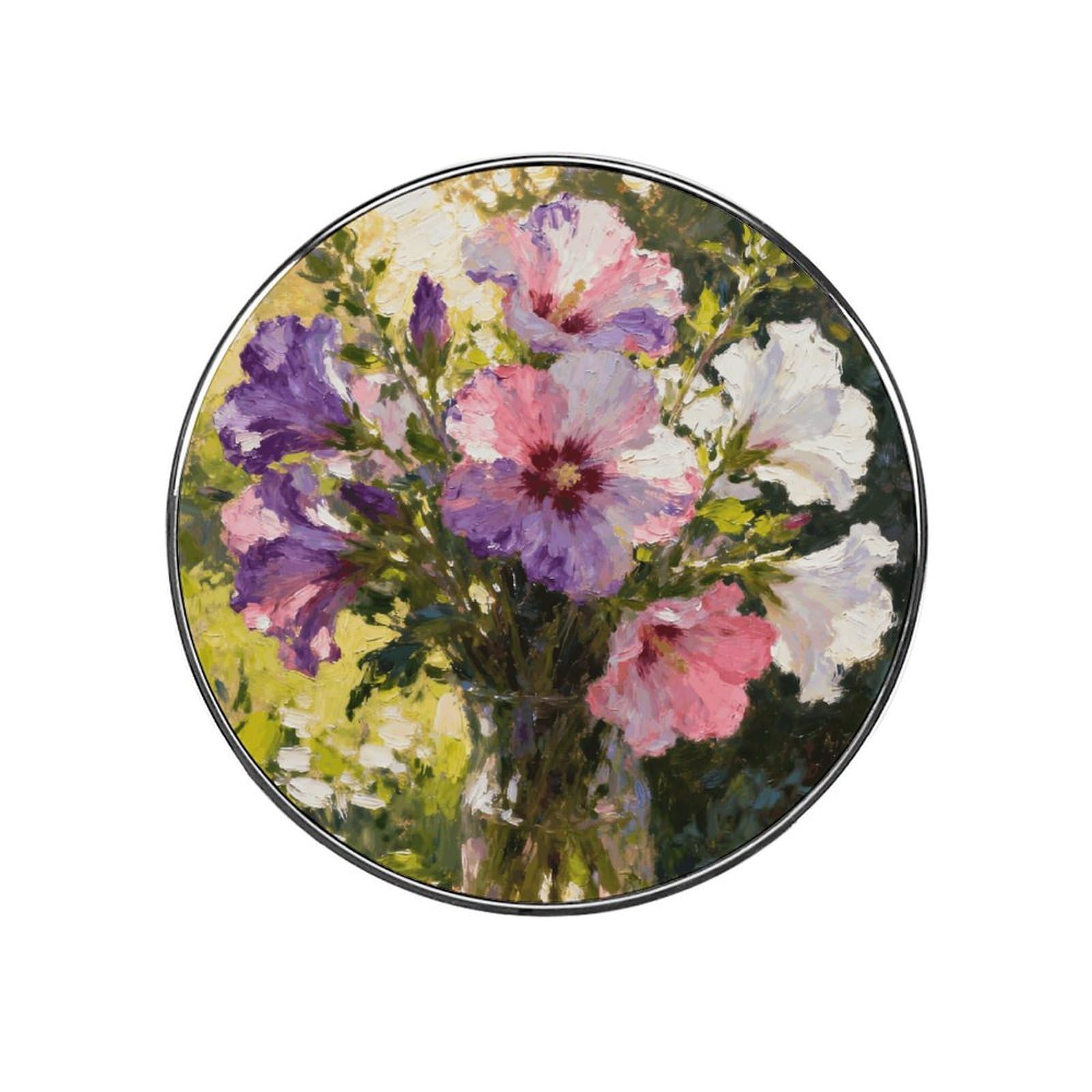 Hibiscus Blooms Magnetic Refrigerator Sticker Glass Strong Fridge Sticker Cute Refrigerator Magnets for Kitchen Office Whiteboard Cabinet Decorative Magnets for Gift