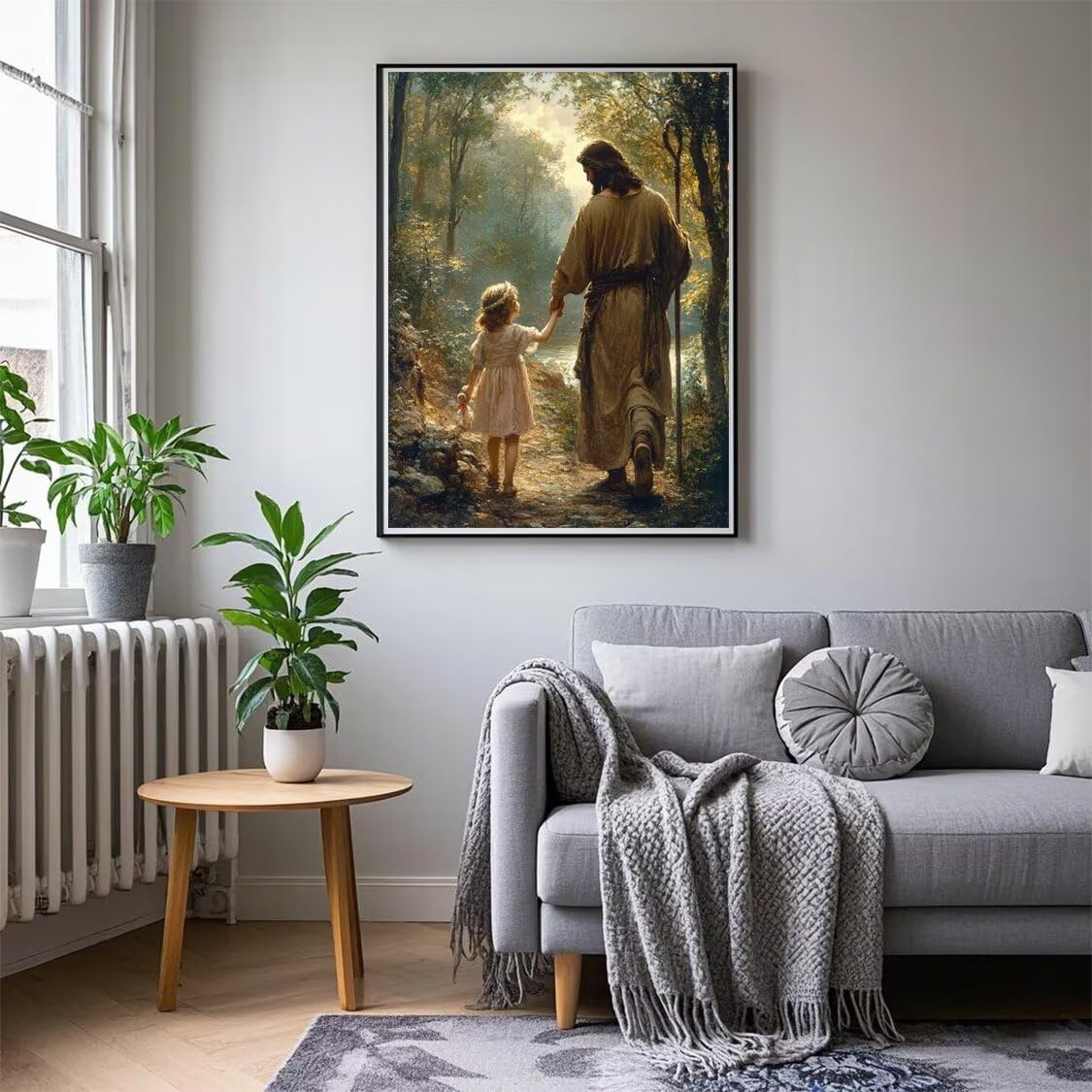 Diamond Painting XXL Mädchen für Bastelset Kinder ab 6 Jahre, Diamond Painting Jesus, 5D DIY Diamant Malerei Bilder Stickerei Set, Dimond Kristall Handwerk Geschenke für Zuhause Deko 70x90cm S-203