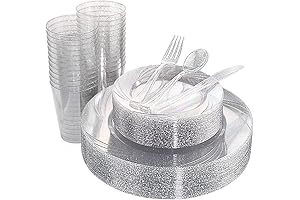 150-Piece Winter Wonderland Party Tableware Set