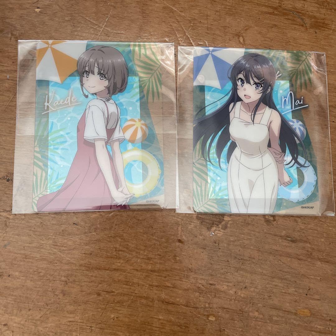 Amazon.co.jp: 青春ブタ野郎 青ブタ くじ引き堂 特典クリアカード 2種