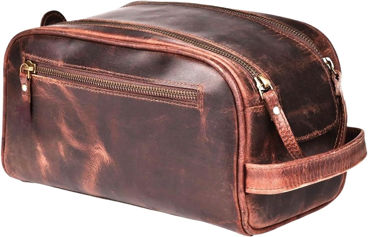 Premium Leather Toiletry bag With Waterproof Lining Jamaica Ubuy