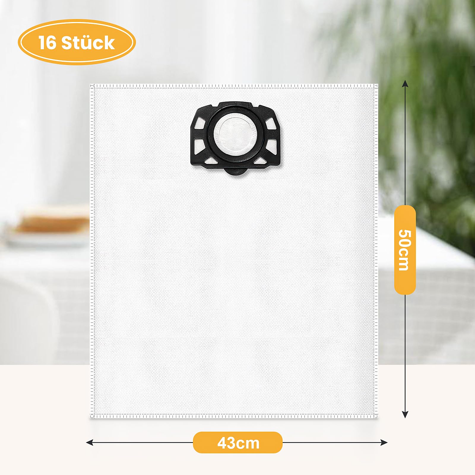 Kärcher Staubsaugerbeutel 16 Stück - Kompatibel Mit WD2/WD3/SE4001 Modellen