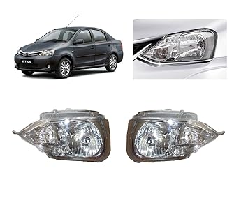 DEPON Headlight Assembly- Right Side for Toyota Etios LIVA