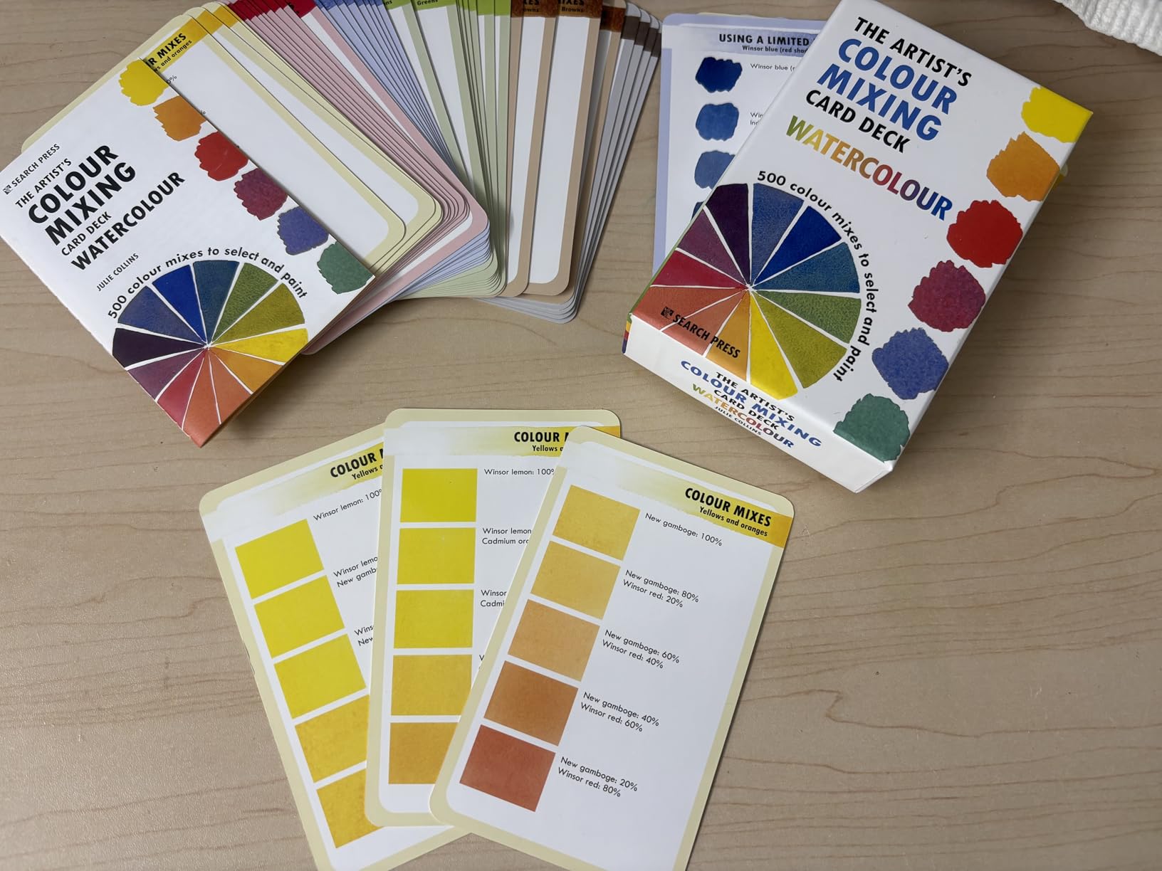 The Artist's Colour Mixing Card Deck - Watercolour: 500 Colour Mixes to ...