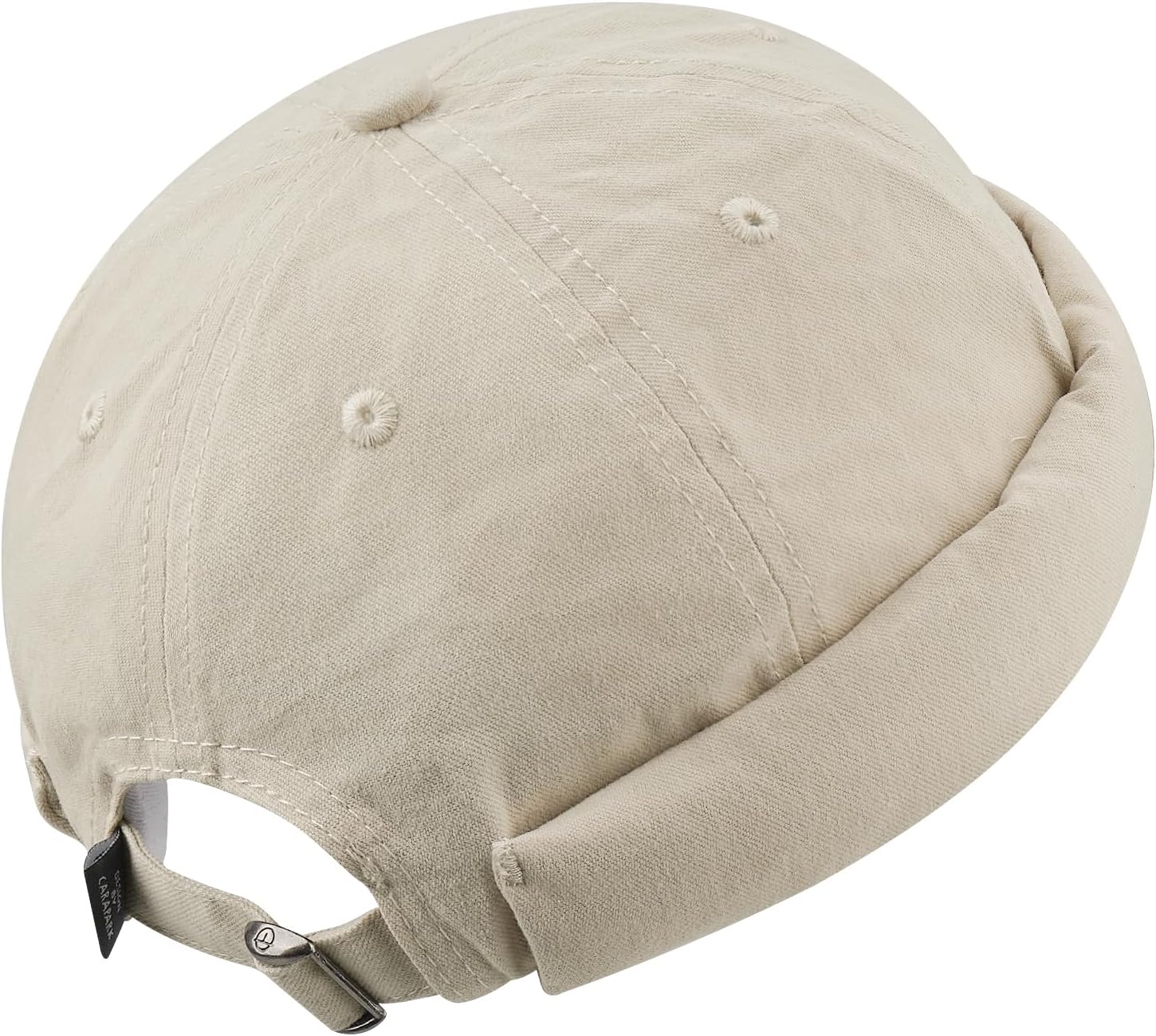 Clakllie Retro Docker Hat for Women Men Cotton No Brim Hat Adjustable Brimless Cap Worker Sailor Cap No Visor Beanie Hat - Image 3