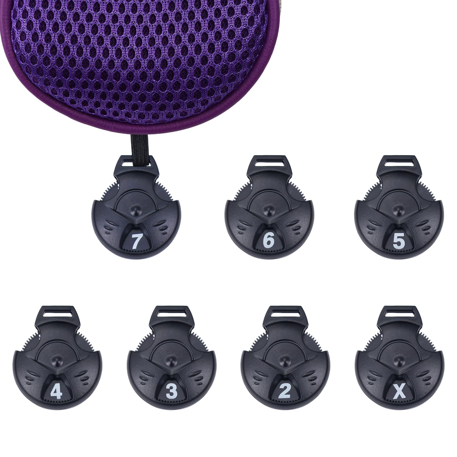 Andux 4 pcs/lot Long cou couvertures de tête de club de golf hybride avec interchangeables sans étiquette. Ctmt-02