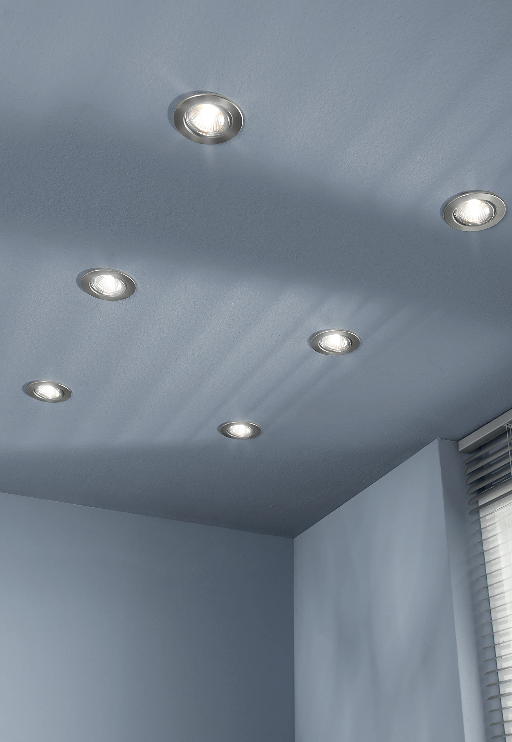 Faretto LED da incasso rotondo - 5W - 400mA - Acciaio satinato - Bianco naturale 4000K