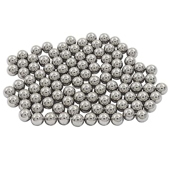 Bivethoi Carbon Steel Bearing Balls, 8mm, 100 Pack | GCR15, Precision Steel Balls, Polished, For Industrial Equipment/DIY Enthusiasts