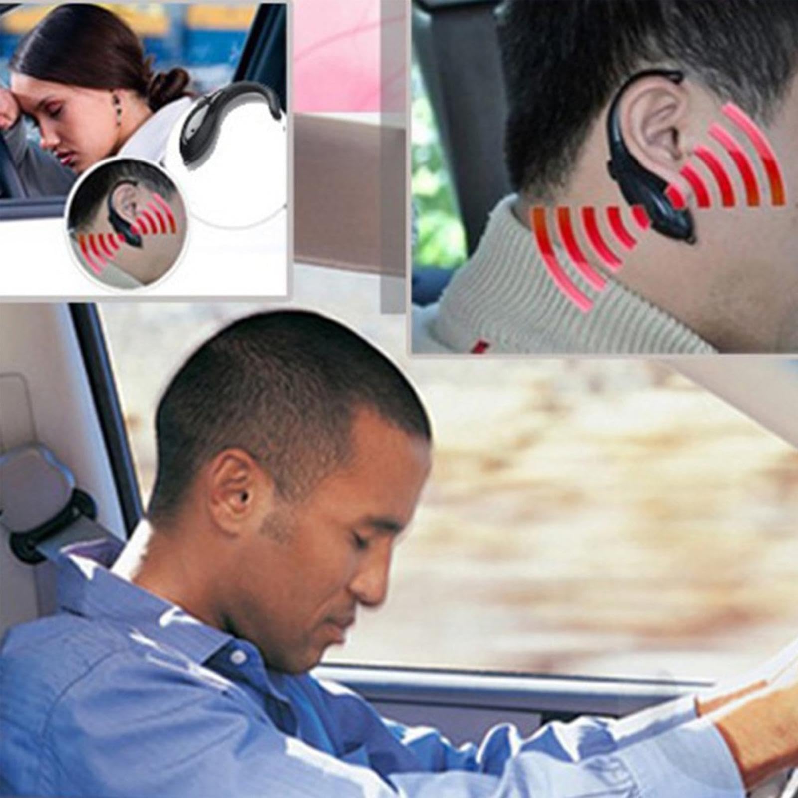 Allarme Anti Sonno Driver - 5 x 7,5 cm Allarme Fatigue | Forma Delfino Sensore Orecchio, Dispositivo di Sicurezza Guida Notte per Auto Camion Lunghi Viaggi Accessorio Protezione
