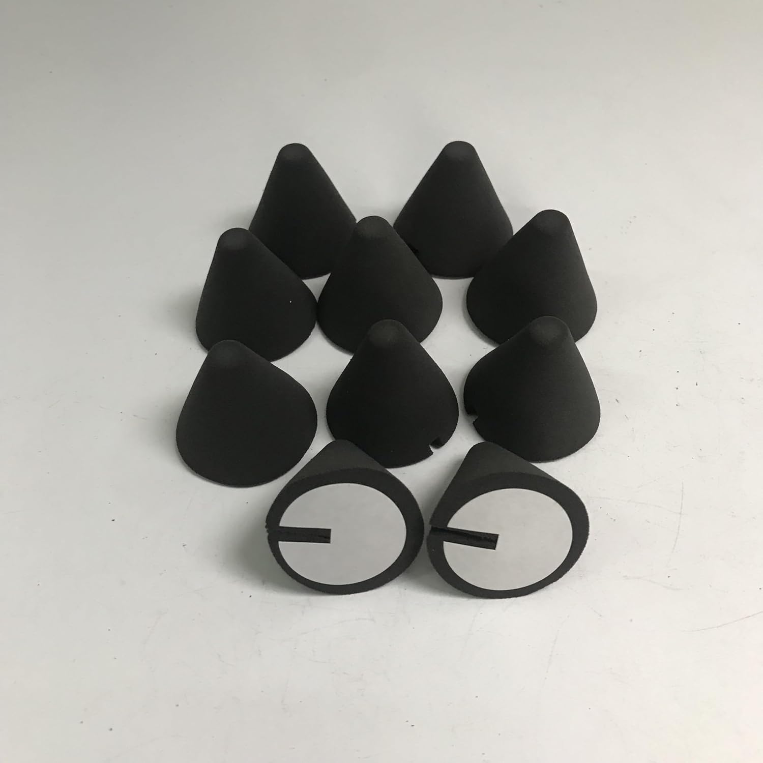 ETFBUY 10 Pcs Electronic Drum Piezo Trigger Cone for Percussion 1.38 x 1.46 Inch Kit Black