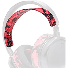 WC HeadbandZ Maxwell - Upgraded Silicone Headband for Wicked Cushions Audeze Maxwell - Matching Earpad Design for Enhanced Flexibility, Comfort and Style | Red Camo