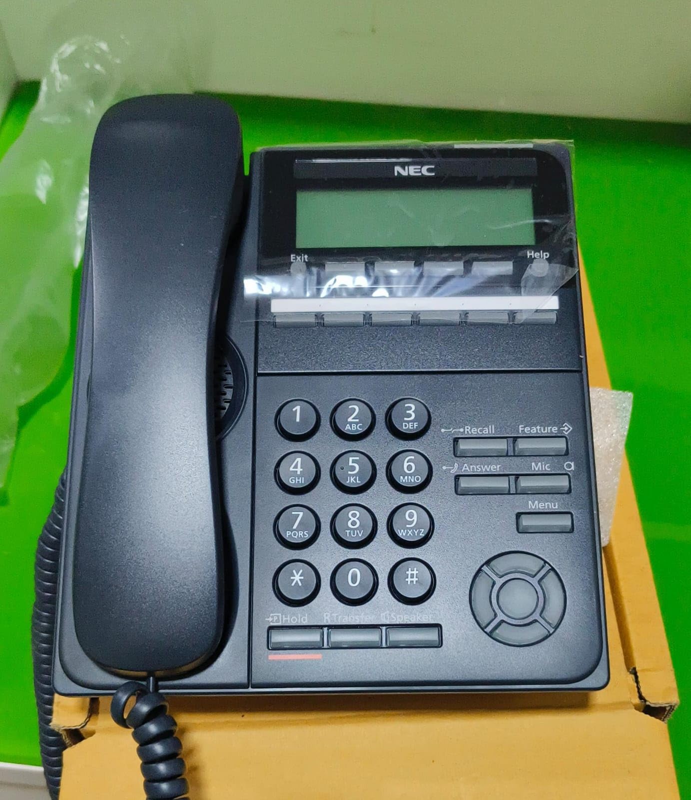 NEC ITK-6D-2P(BK) TEL IP Desktop Phone | 6-Button Display, Black-image-17