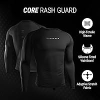 Vista 2 de Hayabusa Protector de erupción Core para hombre de manga larga