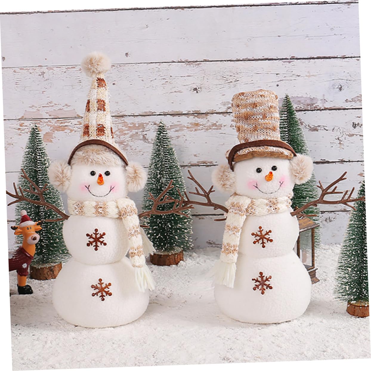 Cabilock 2 Pezzi Di Ornamenti Per Bambole Ornamenti Natalizi Giocattoli Di Peluche Albero Di Natale Decorazioni Natalizie Gnomi Di Natale Kit Per Globo Di Neve Neve Finta Adesivi