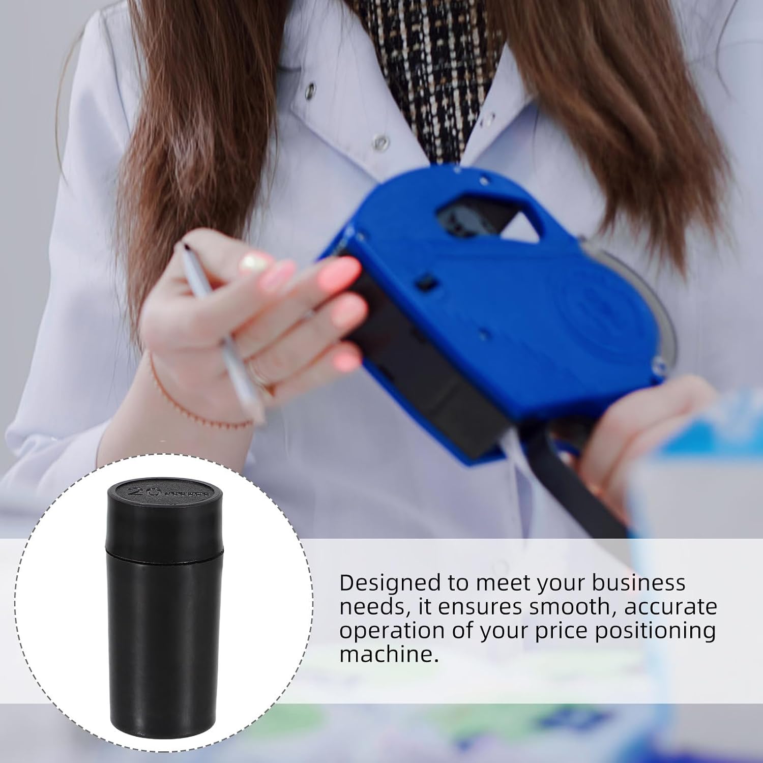 10pcs Ink Roller Replacement Single Line Price Labeler Wheel Refill | Black Rubber and Pvc, Easy Replacement with Simple Installation, Quick Drying Ink for Price Tagging Machine
