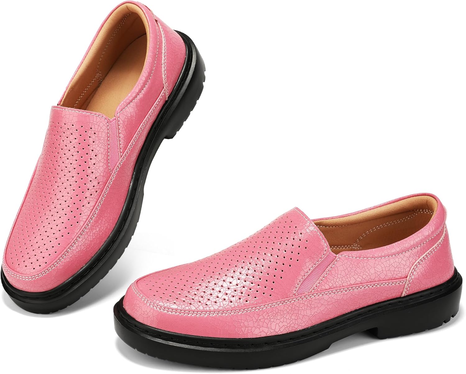 BEAUSEEN Women's Comfort Slip-On Loafers Breathable Driving Mocs Walking Shoes Comfort Business Casual Dress Flats Shoes for Women