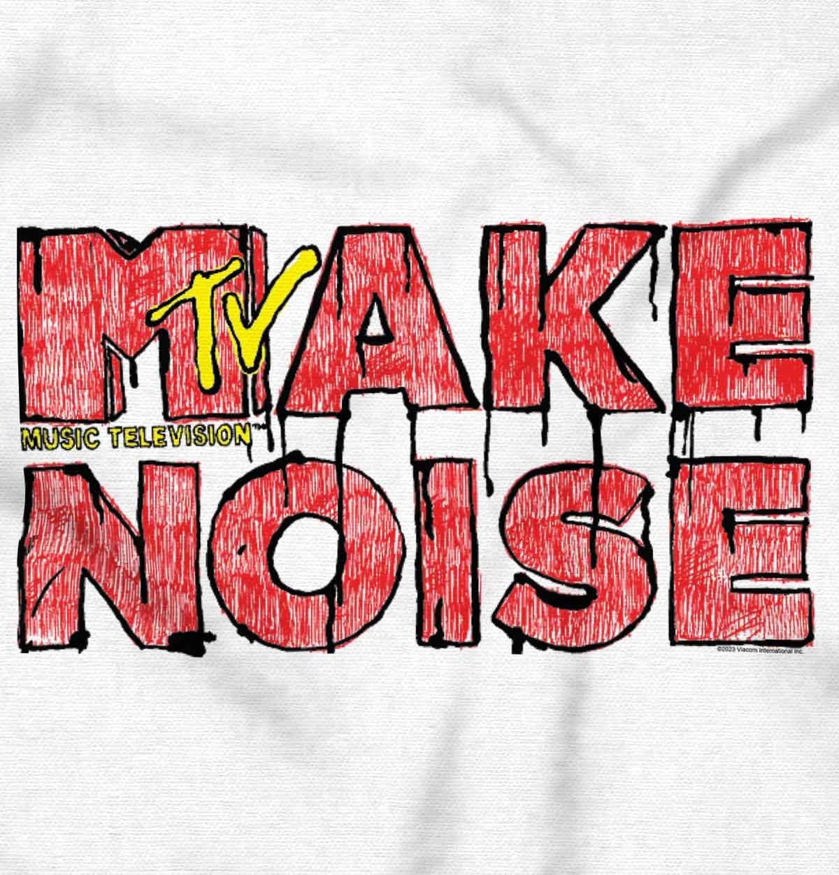 Brisco Brands Retro Distressed MTV Logo Make Noise Baby Romper Boys or Girls