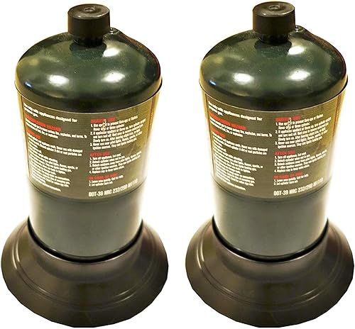 Miniatura 2 de BootYo! Base de linterna de propano - Se adapta a botellas de 14.1 oz y 16.4 oz (base de linterna de propano verde (paquete de 2))