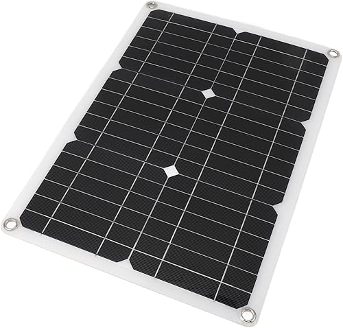 Miniatura 5 de Zerodis Panel solar portátil de 18 V 20 W, panel de carga solar monocristalino semi flexible impermeable para vehículos, RV yate, alto rendimiento,