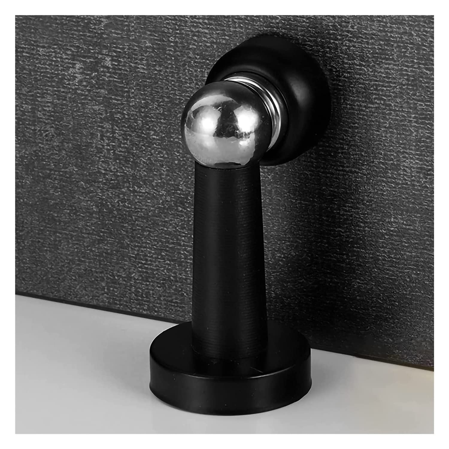 Tope de puerta de pie elegante y magnético para un hogar moderno y seguro