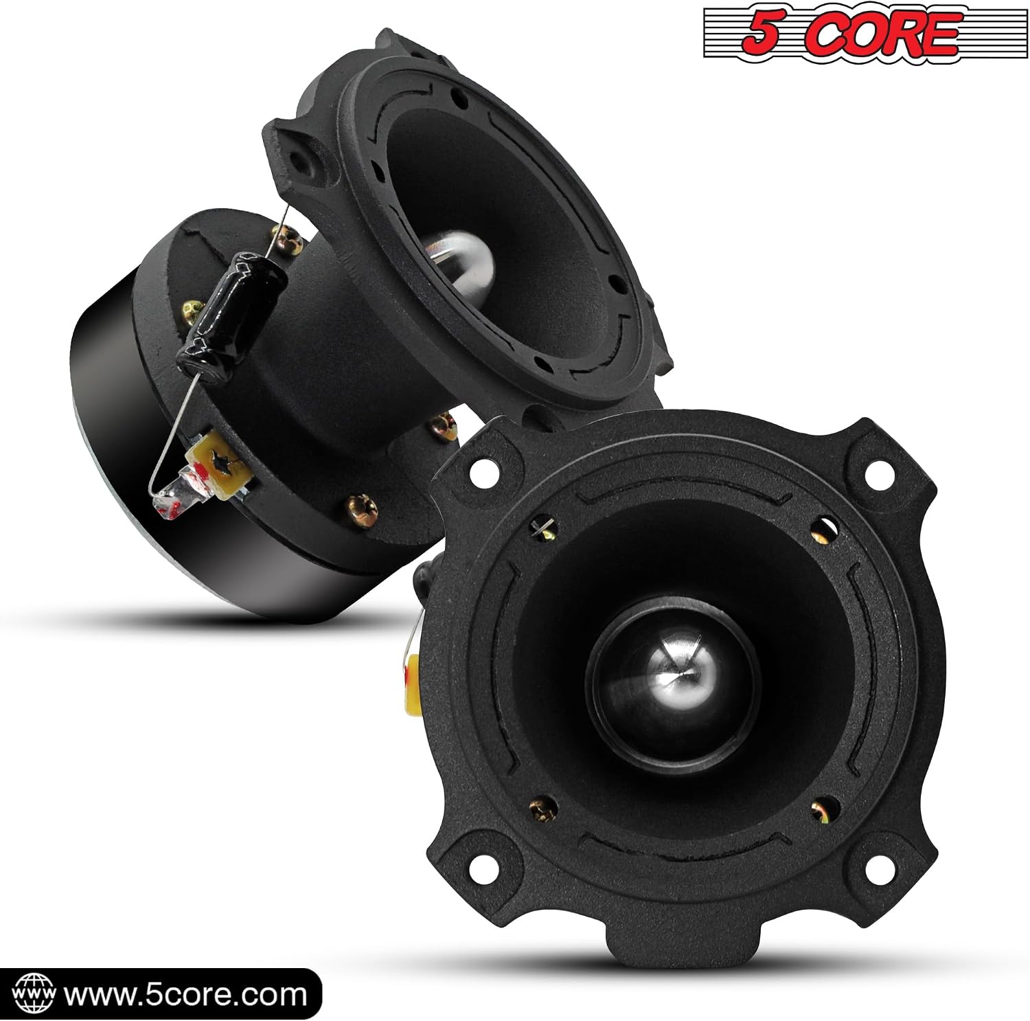 5 CORE 6.5 Inch Midrange Speaker + Tweeter Combo 500W PMPO 8Ohm Subwoofer 300W PMPO Tweeters - MR6.5-8oHMX2PCS+TW BLT 180X2PCS