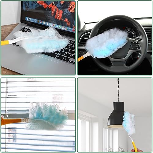 Miniatura 6 de Recambios de plumero, cepillo de eliminación de polvo estático desechable, cabezal de repuesto compatible con repuestos de plumero Swiffer para