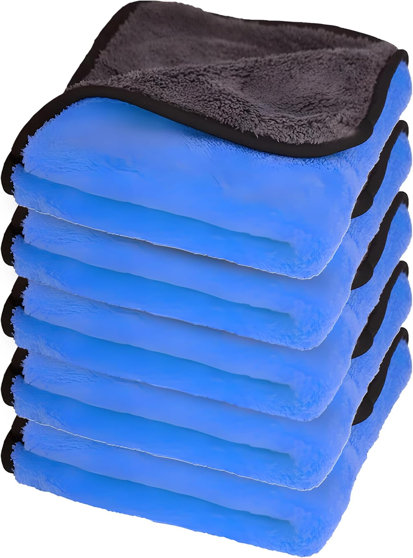 Autofy Multipurpose Microfiber Cleaning Towel Cloth 800 GSM [**Pack of 5**] Highly Absorbent Dust Towels for All Vehicles Bikes Cars Glass Kitchens (40cm x 30cm Multicolour)