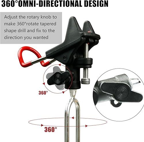 Miniatura 3 de 2 soportes para caña de pescar para pesca de banco, soportes para caña de pescar para el suelo, soportes de caña de pescar ajustables de 360 grados