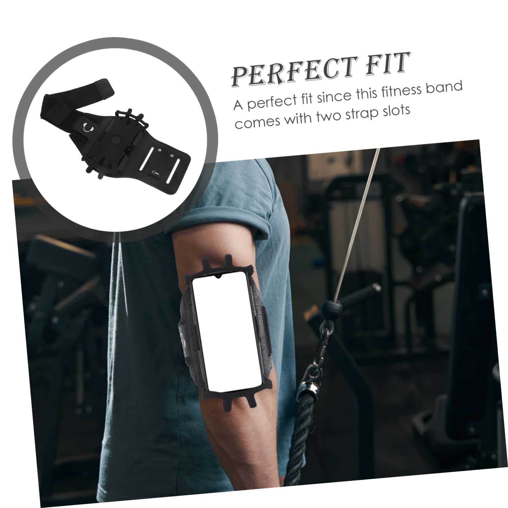 Uonlytech 3pezzi Armband Per Smartphone Con Rotazione Per Corsa Fitness e Sport All Aperto Compatibile Con La Maggior Parte Dei Telefono
