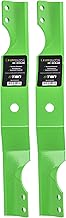 8TEN LawnRAZOR Mower Blade for Ariens 34 inch Decks Zoom Zero Turn Mowers 03971900 (Notched Medium Lift) 2 Pack