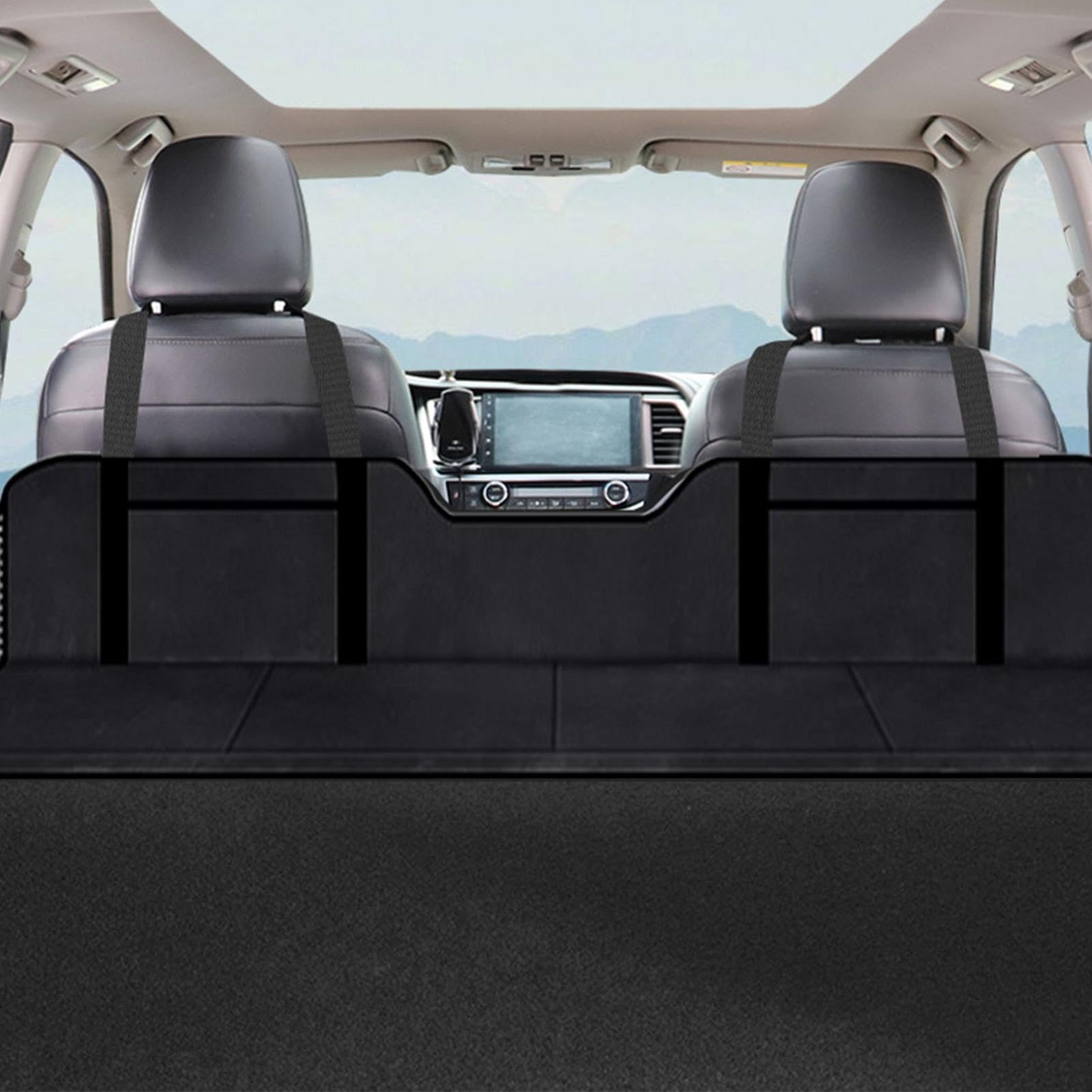 Matelas de banquette arrière pour voiture, extension de siège arrière - d'extension de matelas de siège arrière - Le matelas compact et pliable pour banquette arrière est livré avec un sac de