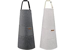 2 Pack Cotton Cooking Kitchen Aprons