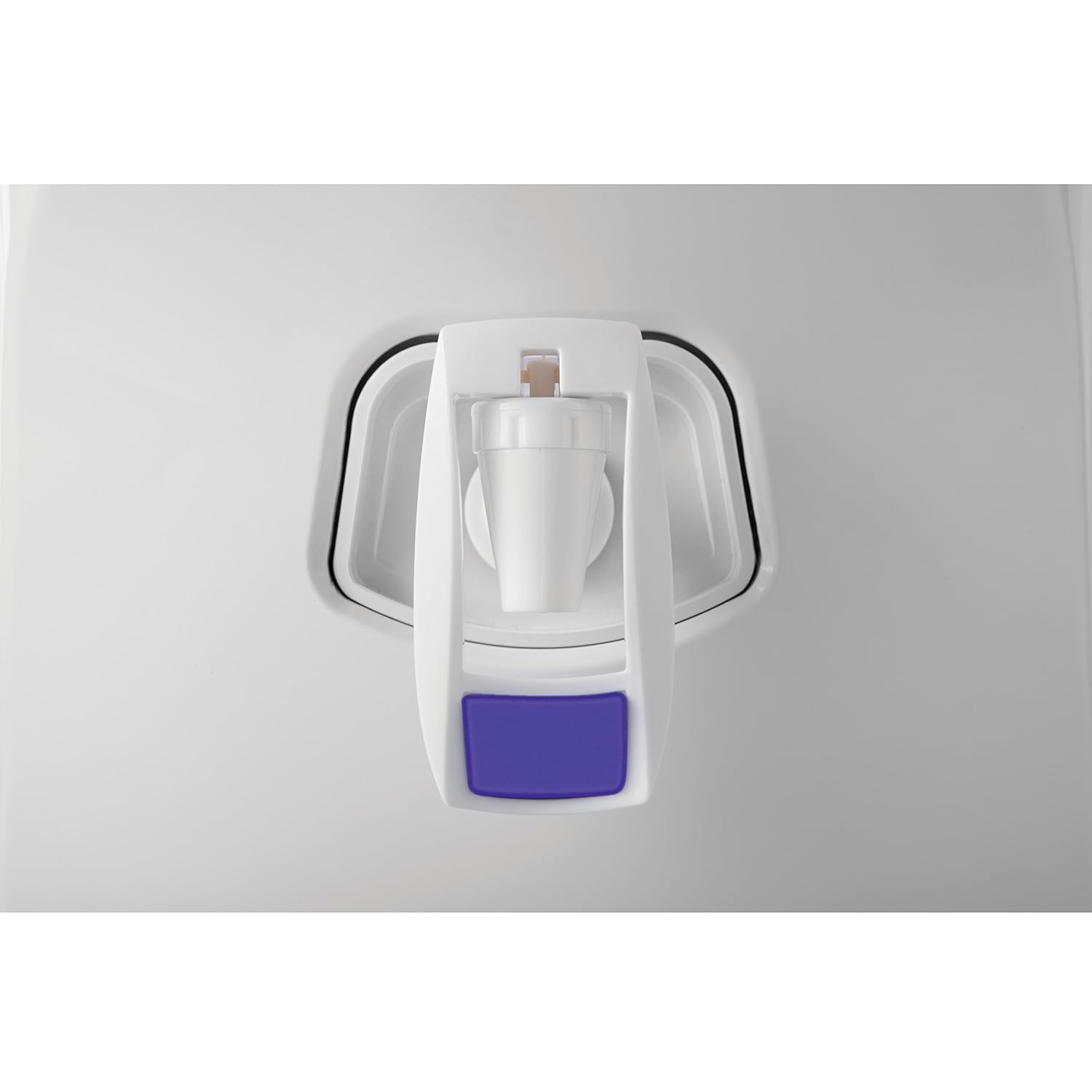 Close-up view of the water dispensing tap on the Livpure Glo water purifier.