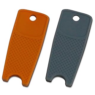 外から鍵が見えない 鍵ナンバー盗み見防止 【シリコン製キーカバー】 静電気軽減 鍵のジャラジャラ音防止 キズ防止 鍵の保護 (ブラウン＋グレー)