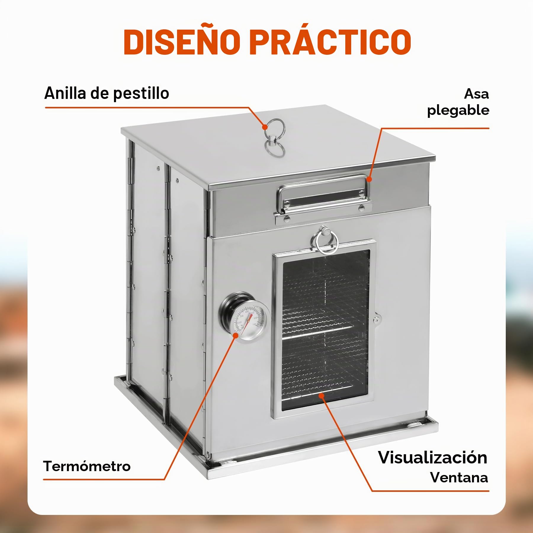 REDCAMP Horno de camping plegable con parrilla de 3 niveles, horno de camping portátil de acero inoxidable, compacto para mochileros, senderismo, viajes, cocina al aire libre, pícnic, barbacoa