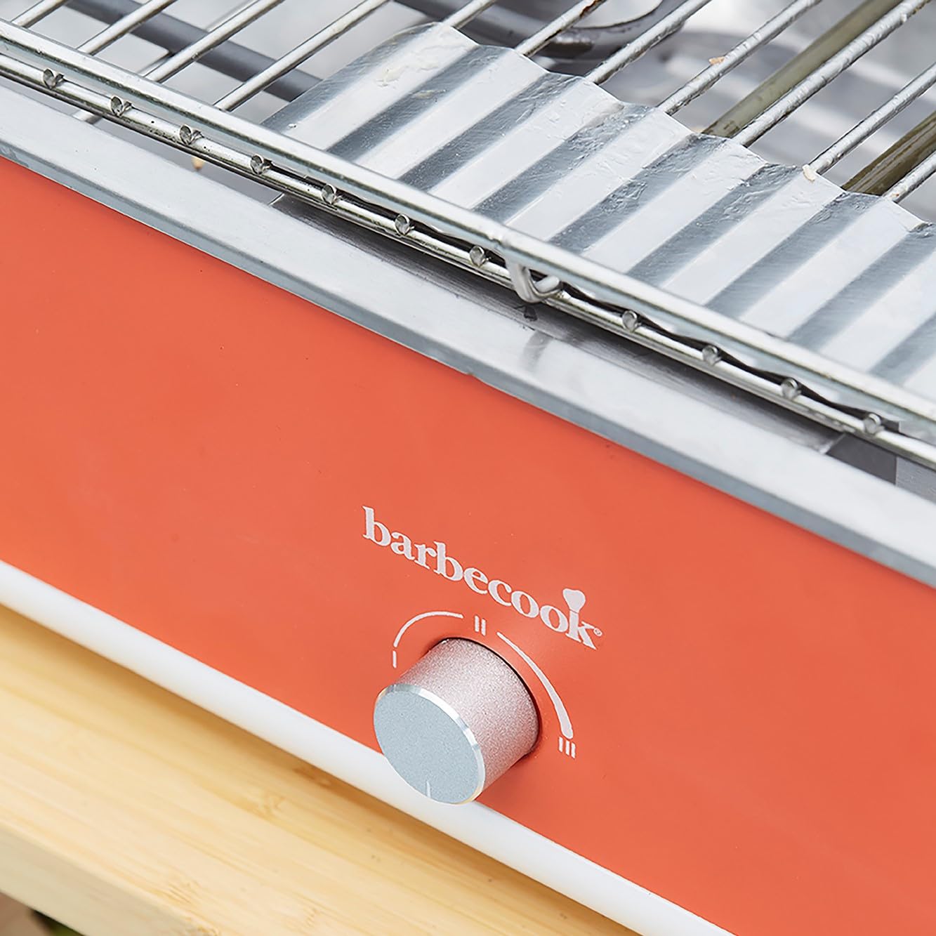 Barbecook E-Carlo gril de table électrique, grille camping, Red 42,5x33x16,5cm