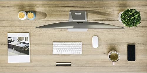 Miniatura 2 de Kaboon Mesa universal de 55 x 27.5 pulgadas, mesa sólida de melamina de una pieza, escritorio doble en L, para bricolaje, encimera para el hogar y