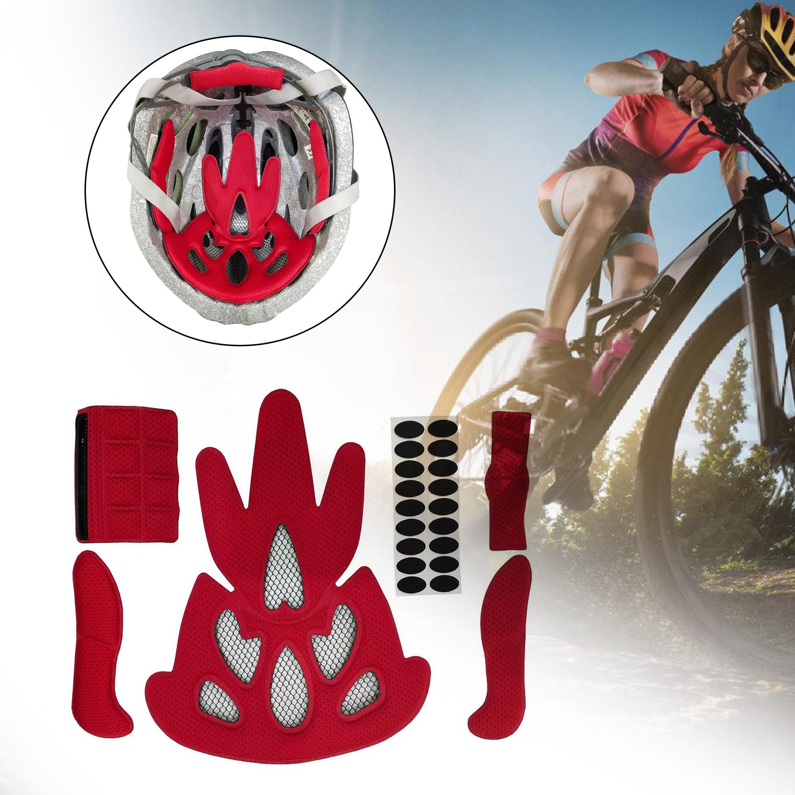 XUZHID Hat Inner?Helmets Inner Padding Protections Foams Pad Quick Drying Memory Foams Sealed Lining Sponge Head Protections Liner Pad